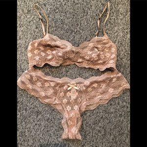 Eberjey Lace Bra and Panty
